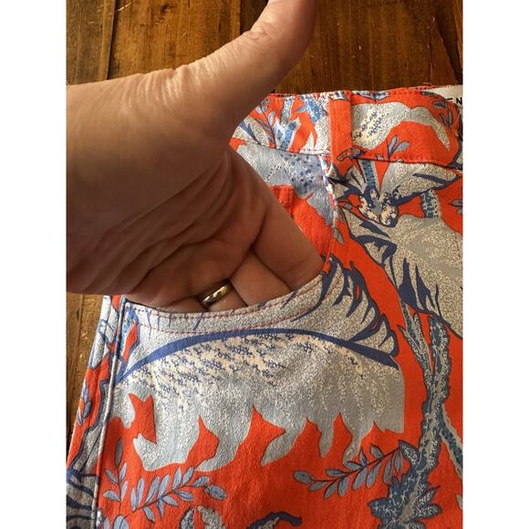 Gretchen Scott Size XS Gripeless Pants Jeans Floral Straight Leg Preppy Resort - Picture 5 of 13